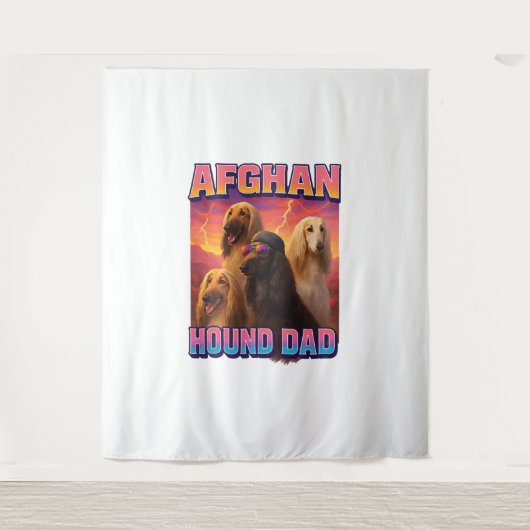 Tenture Lévrier afghan (Devant)