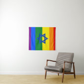 Tenture LGBT Israël (En situation (horizontale))