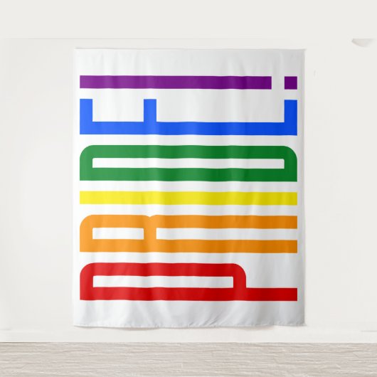 Tenture LGBT Pride couleur arc-en-ciel couleurs Gay pride (Devant)