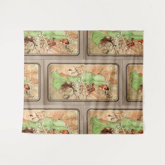 Tenture L'hiver dans un cap vert par Alphonse Mucha (Devant (Horizontal))