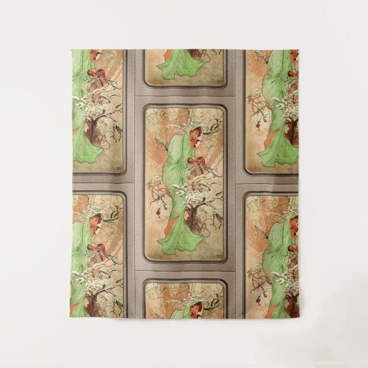 Tenture L'hiver dans un cap vert par Alphonse Mucha (Devant)
