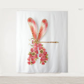 Tenture libellule de fleurs avec sakura de bijoux (Devant)