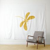 Tenture libellule jaune (En situation (horizontale))