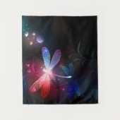 Tenture libellule rouge brillante (Devant)