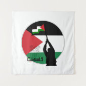 Tenture Libérez la Palestine en arabe (Devant)