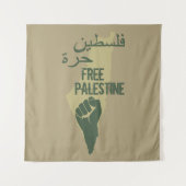 Tenture liberté de la palestine libre pour la palestine (Devant)