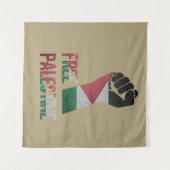Tenture liberté de la palestine libre pour la palestine (Devant (Horizontal))