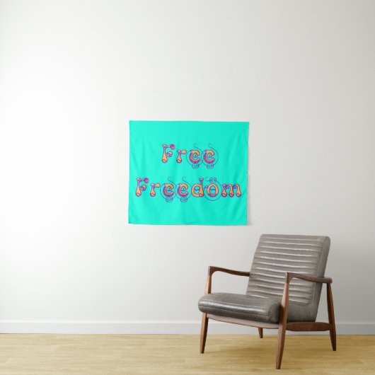 Tenture liberté gratuite (En situation (horizontale))