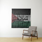 Tenture Libre Palestine liberté (En situation)