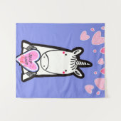 Tenture Licorne de l'amour-propre (Devant (Horizontal))