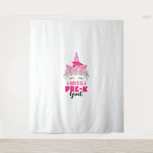 Tenture Licorne Miss Pré-maternelle Diplômée Filles