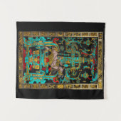 Tenture Lid of Great Tomb of Pakal - Astronaut Palenque (Devant (Horizontal))