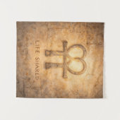 Tenture Life Shared Ankh Wall Art Egyptian Valentine Love  (Devant (Horizontal))