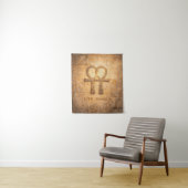Tenture Life Shared Ankh Wall Art Egyptian Valentine Love  (En situation)