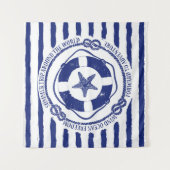 Tenture Lifebuoy et étoiles de mer (Devant)