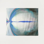 Tenture Ligne bleue | Georgia O'Keeffe | (Devant (Horizontal))