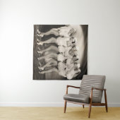 Tenture Ligne de choeur filles en mobilier blanc, rétro, 1 (En situation (horizontale))