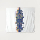 Tenture Ligne Skyline Bridgeport (Devant (Horizontal))