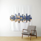 Tenture Ligne Skyline Incheon (En situation)