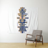 Tenture Ligne Skyline Incheon (En situation (horizontale))