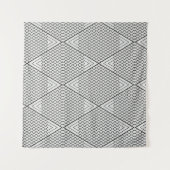 Tenture Lignes de répétition Abstraites (Devant (Horizontal))