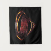 Tenture Ligue de Justice | Symbole de superman métallique (Devant)