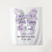Tenture Lilac Bow She's Tying the Knot Fête des mariées (Devant)