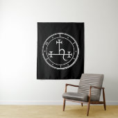 Tenture Lilith sigil. Lune noire Goddess phoque Tapestry (En situation)