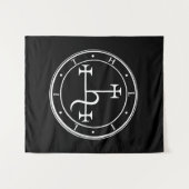 Tenture Lilith sigil. Lune noire Goddess phoque Tapestry (Devant (Horizontal))