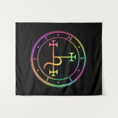 Tenture Lilith sigil. Lune noire Goddess phoque Tapestry (Devant (Horizontal))