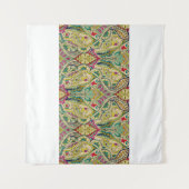 Tenture L'Inde paisley motif, frontière décorative. (Devant (Horizontal))