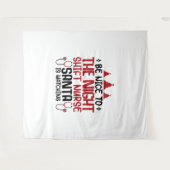 Tenture L'Infirmière De Nuit De Shift Père Noël Est En Tra (Devant (Horizontal))