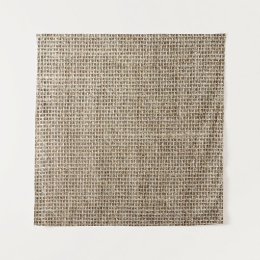 Tenture Linge brut : Tissu texturé naturel. (Devant (Horizontal))