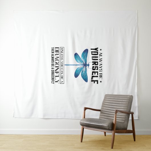 Tenture L'Insecte Nature Soyez toujours vous-mêmes libellu (En situation (horizontale))