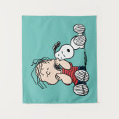 Tenture Linus consolé avec l'oreille de Snoopy (Devant)