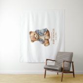 Tenture L'Invitation Baby shower De L'Ours En Teddy Peut A (En situation)