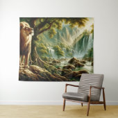 Tenture Lion (En situation (horizontale))