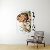 Tenture Lion and Lamb Tapestry (En situation)