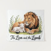 Tenture Lion and Lamb Tapestry (Devant (Horizontal))