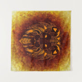 Tenture Lion animal sauvage abstrait (Devant (Horizontal))