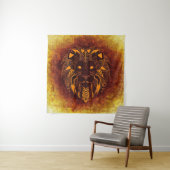 Tenture Lion animal sauvage abstrait (En situation)