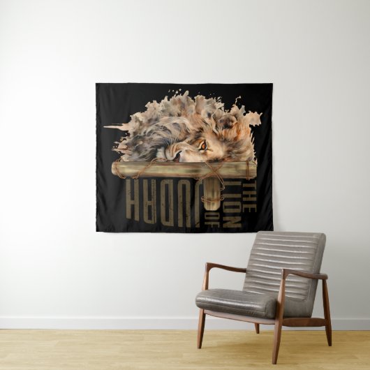 Tenture Lion de Juda Tapestry (En situation (horizontale))