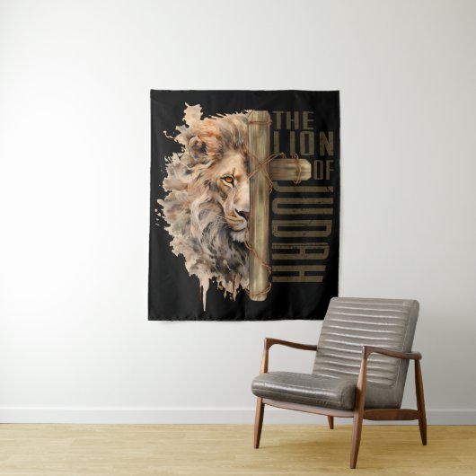 Tenture Lion de Juda Tapestry (En situation)