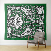 Tenture Lion de nouage du début du XXe siècle (En situation (horizontale))