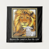 Tenture Lion et agneau (Devant)