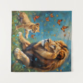 Tenture Lion Et Cub (Devant (Horizontal))