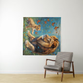 Tenture Lion Et Cub (En situation (horizontale))