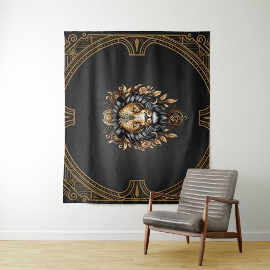 Tenture Lion majestueux (En situation)