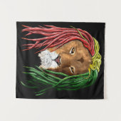 Tenture Lion Rastafari (Devant (Horizontal))