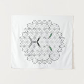 Tenture Lion Sacré, B01/BW. (Devant (Horizontal))